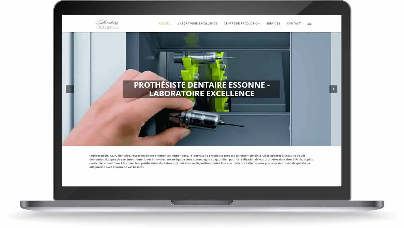 Découvrez le site web réalisé sous WordPress pour Laboratoire Excellence