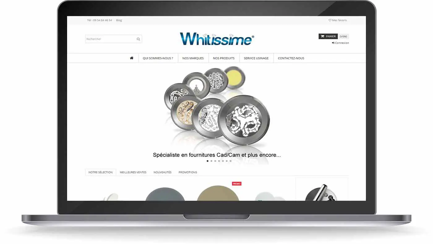 Découvrez le site web réalisé avec PrestaShop