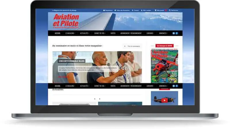 Découvrez propulsé sous WordPress le site web Aviation et Pilote