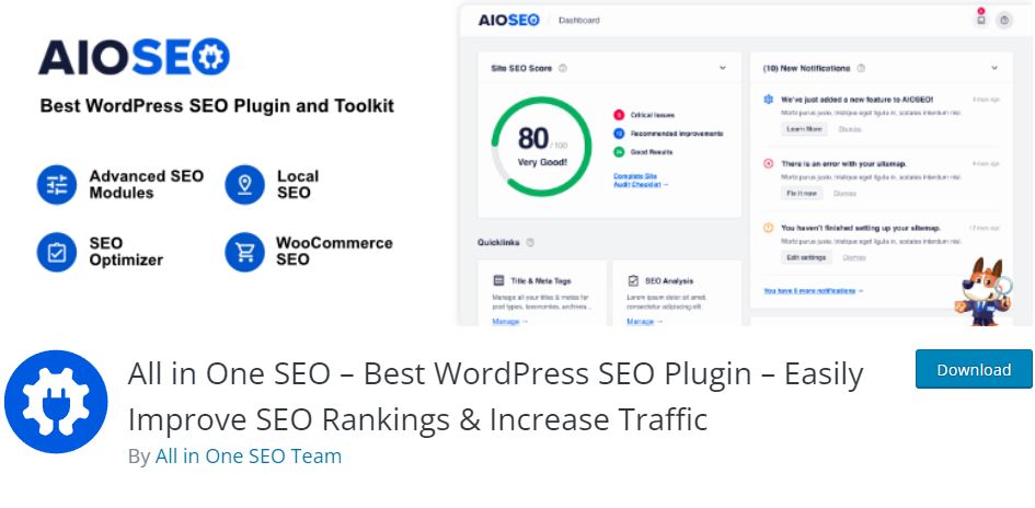 Référencer WordPress avec All-in-One SEO Pack