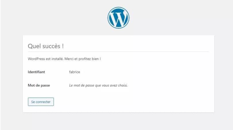 comment activer un site wordpress