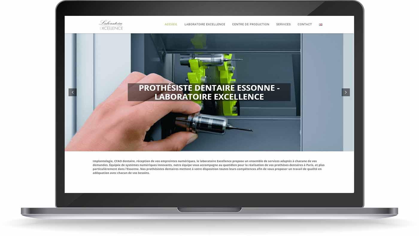 Découvrez le site web réalisé sous WordPress pour Laboratoire Excellence