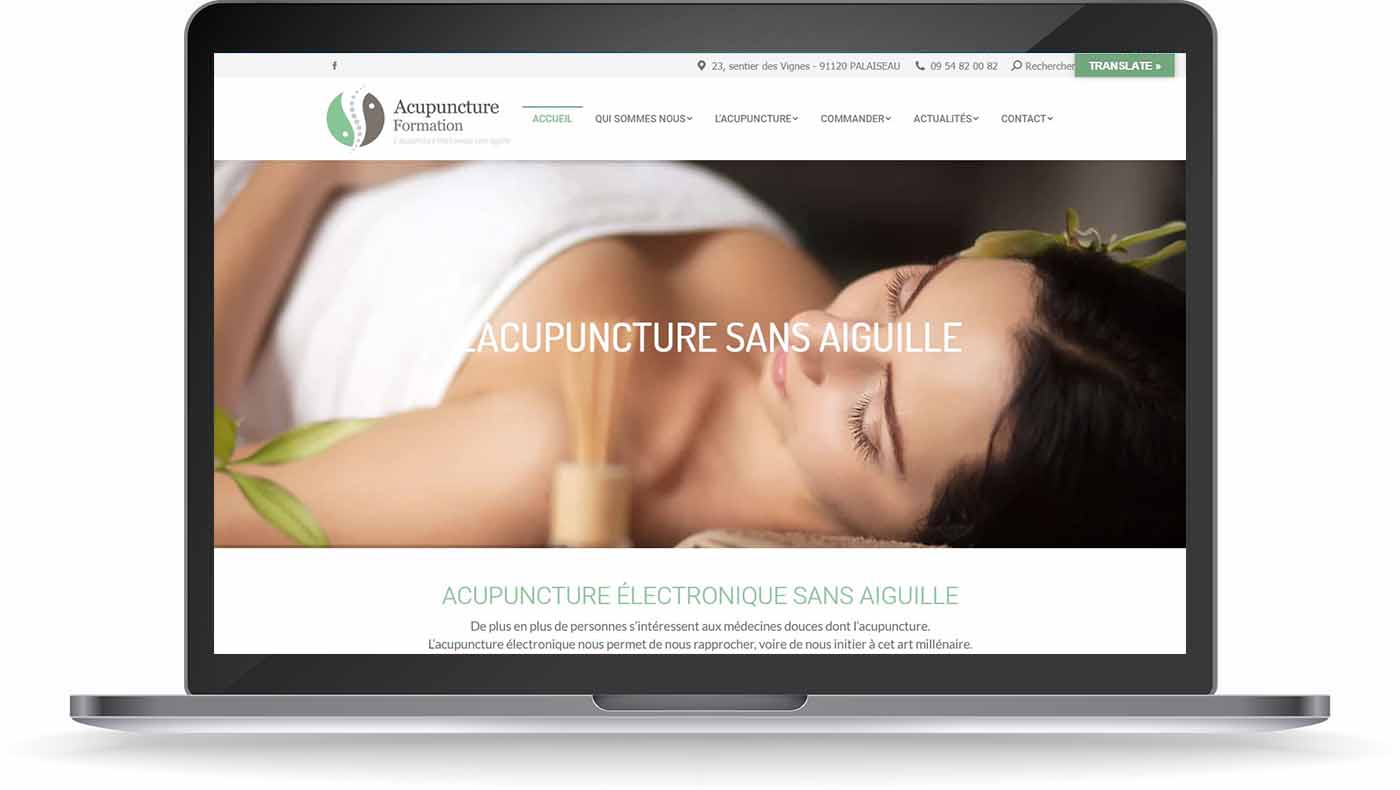 Découvrez le site institutionnel WordPress pour Formation Acupuncture