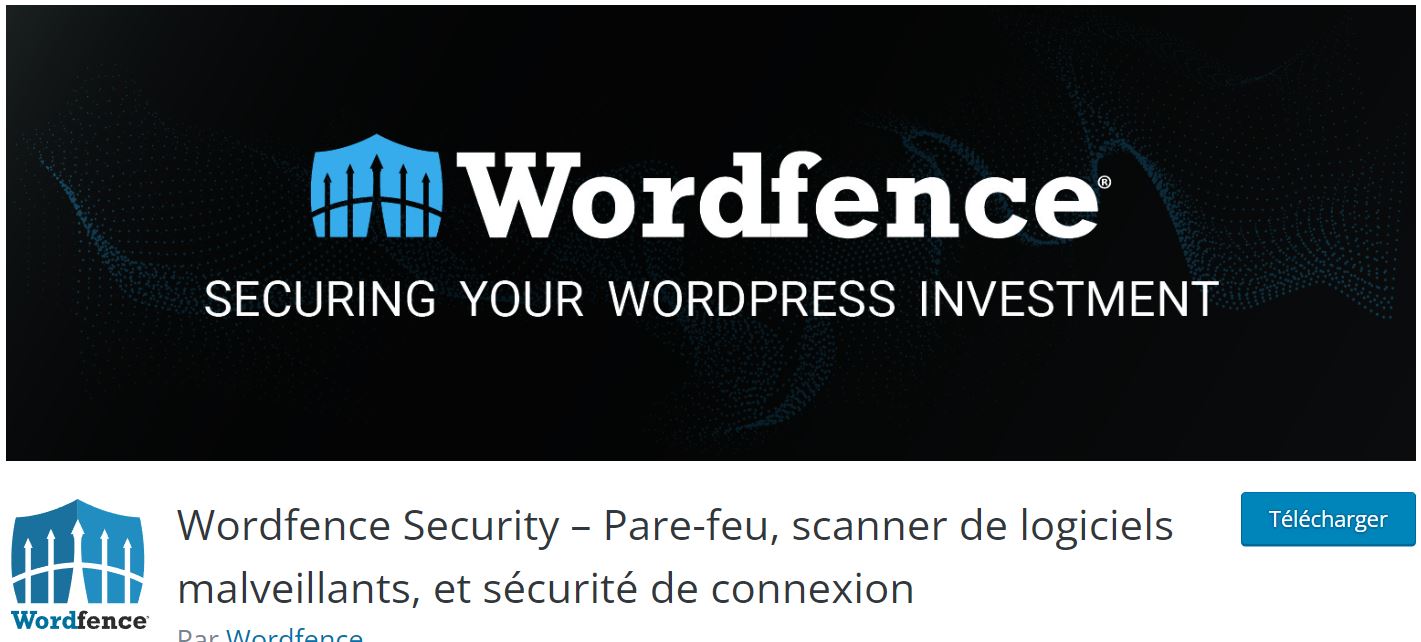 Wordfence Sucirity une des meilleures extensions de sécurité pour WordPress